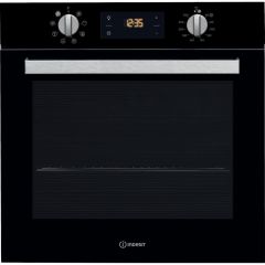 Indesit IFW 6340 BL UK Electric Single Built-In Oven - Black
