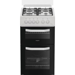 Hotpoint HTG5GCWL Freestanding 50cm Gas Cooker - White