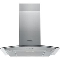 Hotpoint PHGC6.4 FLMX 60cm Chimney Cooker Hood - Stainless Steel