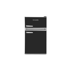 Montpellier MAB2035K Undercounter Retro Fridge Freezer in Black