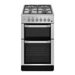 New World NWMID53GS 50Cm Gas Twin Cavity Cooker - Silver