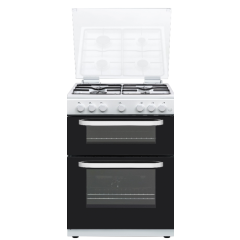 Hostess DOG60W 60Cm Double Gas Cooker White
